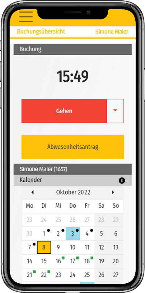 timeCard App Zeiterfassung im Home-Office